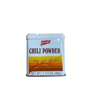 AS IS EMPTY Vintage French's Chili Powder tin collectible